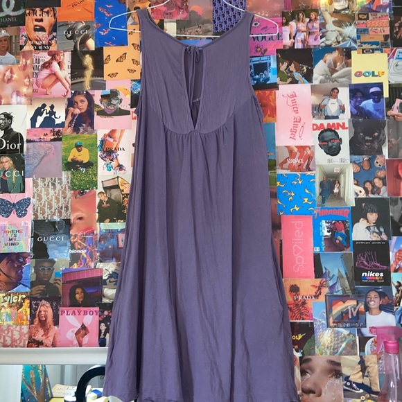 Roxy XL Pastel Purple Flowy Sundress W/ Pockets - Picture 2 of 2